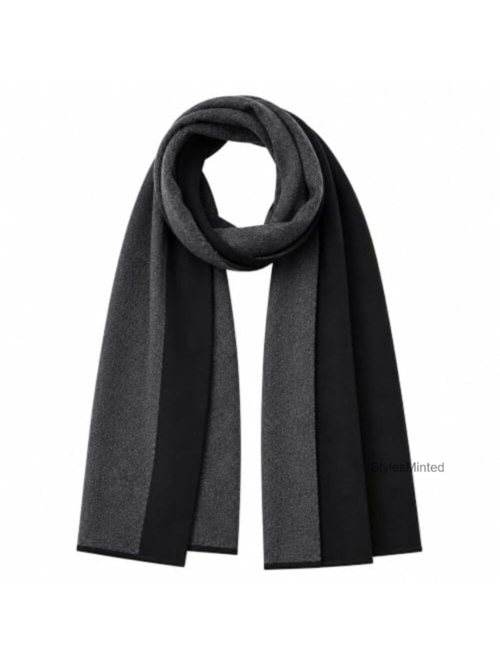 Mens Winter Warm Extra Long Solid Scarf Imitation Wool Soft